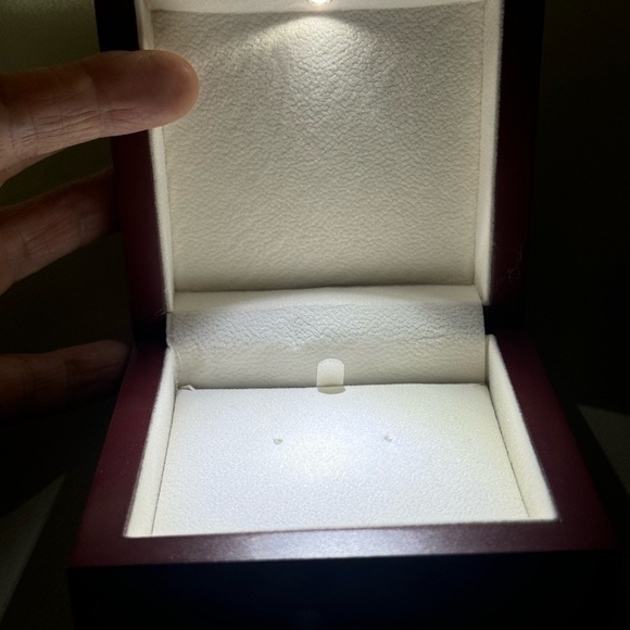 New Wooden Jewelry Box with LED Light Elegant Design Durable Soft Inside Wedding - Picture 3 of 14